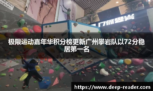 极限运动嘉年华积分榜更新广州攀岩队以72分稳居第一名
